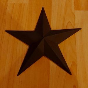 5$ Add on -Country style medium metal star